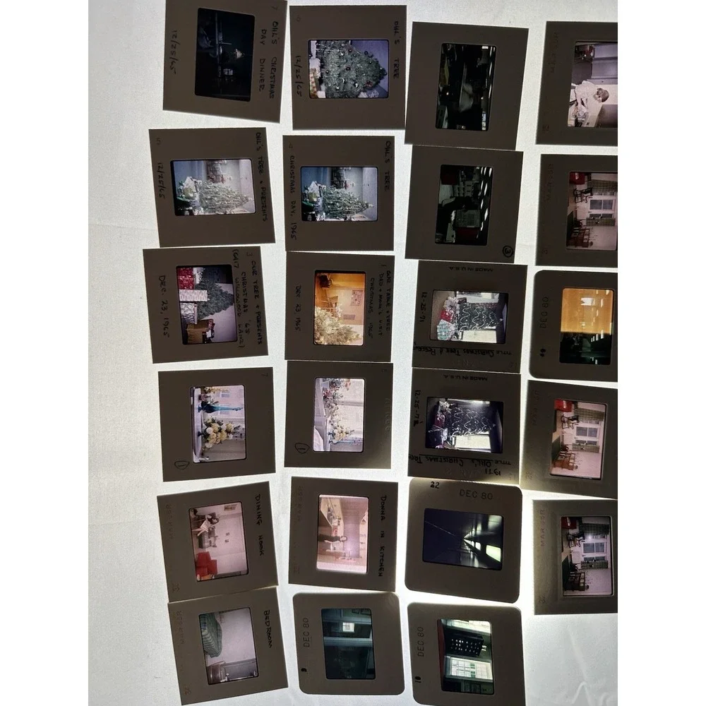 Lot of 23 Vintage 35mm Slides – Interiors, Home Decor 65-80s